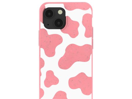 Bubblegum Pink Cow iPhone 13 Mini Case Online Sale