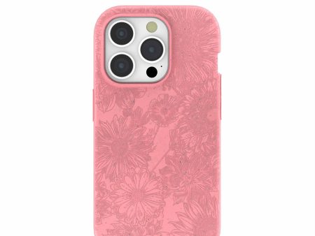 Bubblegum Pink Flora iPhone 15 Pro Case Sale