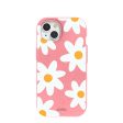 Bubblegum Pink Daisy iPhone 15 Case For Sale