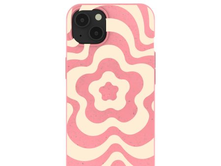 Bubblegum Pink Morning Flower iPhone 13 Case For Sale