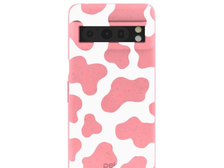 Bubblegum Pink Cow Google Pixel 8 Pro Case Fashion