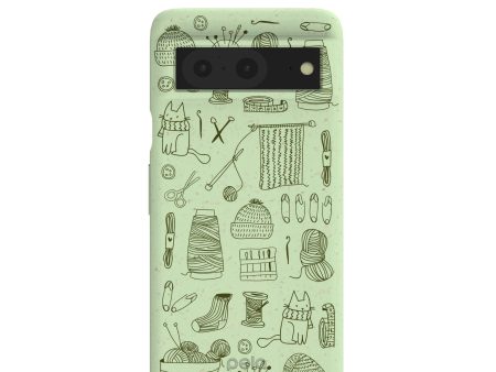 Sage Green Knit Nook Google Pixel 8 Case Fashion