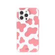 Bubblegum Pink Cow iPhone 14 Pro Case Hot on Sale