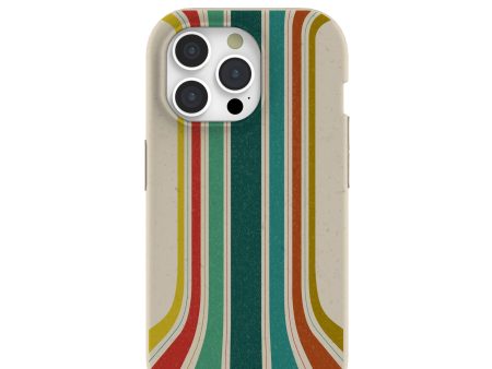 London Fog Retro Lines iPhone 15 Pro Case Online Sale