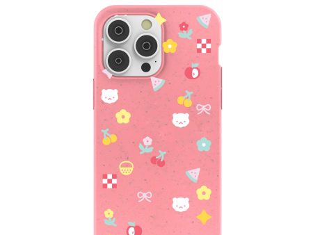 Bubblegum Pink Pretty Picnic iPhone 14 Pro Max Case Online now