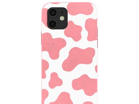 Bubblegum Pink Cow iPhone 12  iPhone 12 Pro Case on Sale