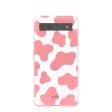 Bubblegum Pink Cow Google Pixel 6a Case Hot on Sale