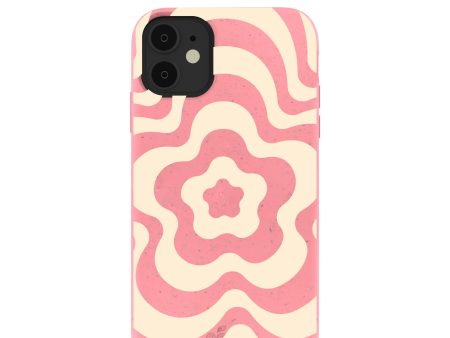 Bubblegum Pink Morning Flower iPhone 11 Case For Sale