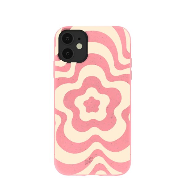 Bubblegum Pink Morning Flower iPhone 11 Case For Sale