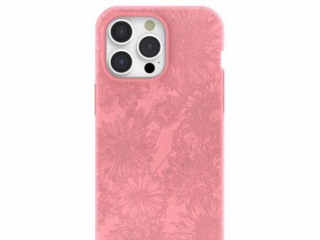 Bubblegum Pink Flora iPhone 15 Pro Max Case Sale