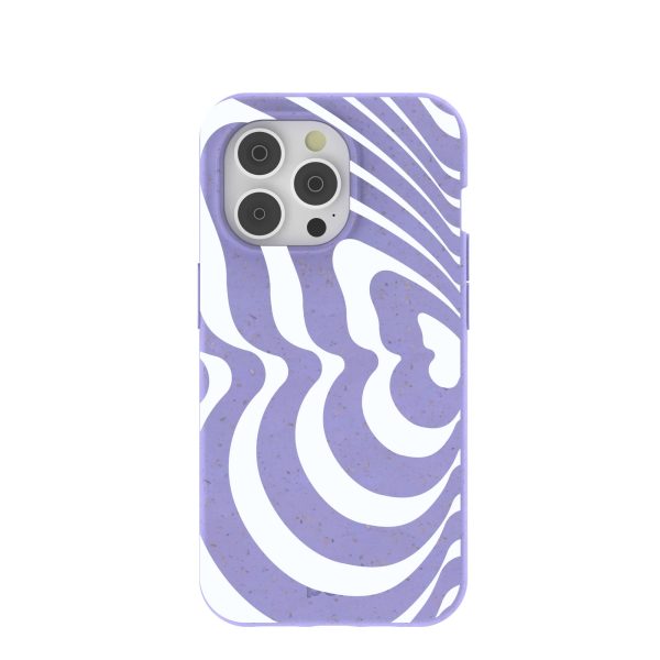 Lavender Flutter Left iPhone 14 Pro Case Fashion