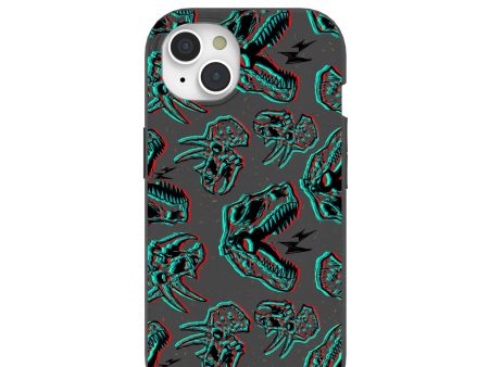 Black Fossilized iPhone 15 Case Online Sale