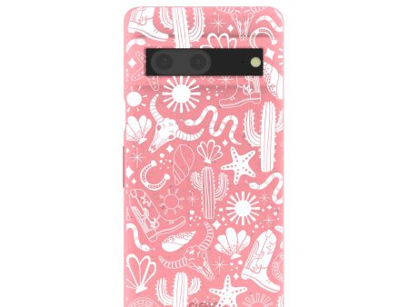 Bubblegum Pink Coastal Rodeo Google Pixel 7 Case Online Sale