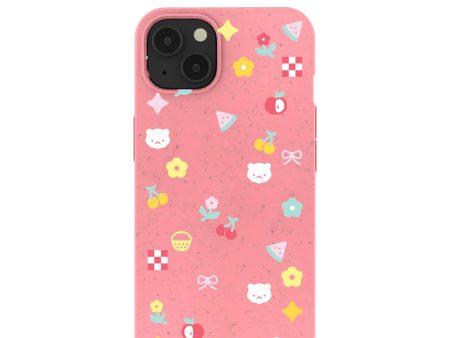 Bubblegum Pink Pretty Picnic iPhone 13 Case Cheap