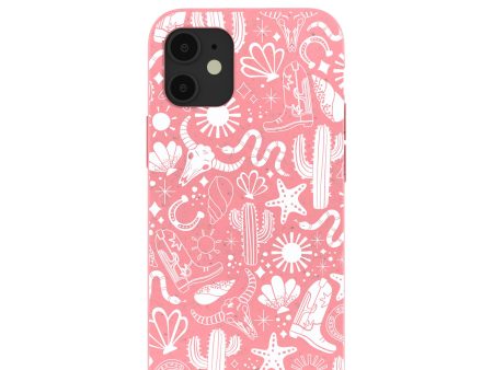 Bubblegum Pink Coastal Rodeo iPhone 12 Mini Case Sale