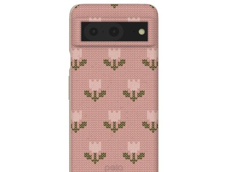 Seashell Tulip Knit Google Pixel 8 Case For Cheap