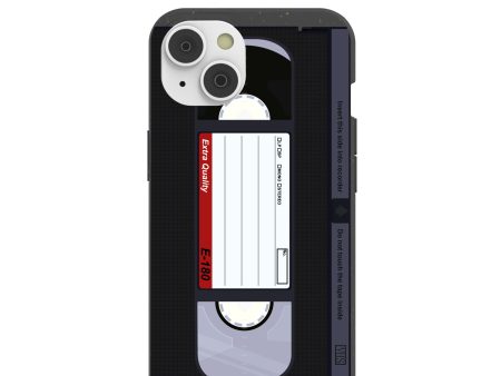 Black VHS iPhone 14 Case Fashion