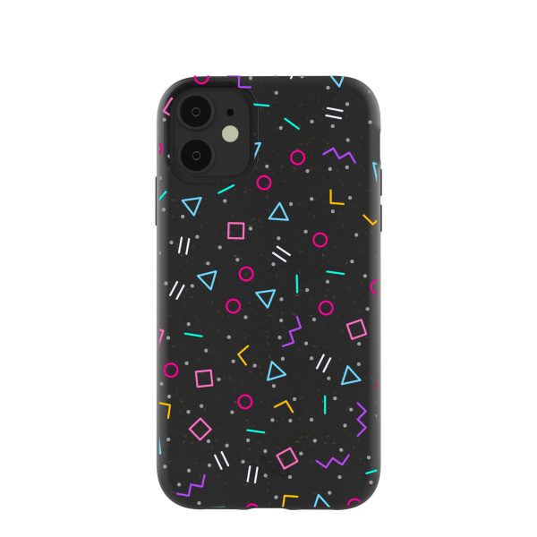 Black Neon Nostalgia iPhone 11 Case Discount