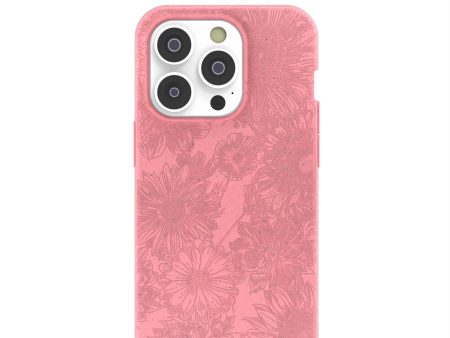 Bubblegum Pink Flora iPhone 14 Pro Case Supply