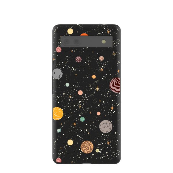 Black Galactic Glow Google Pixel 6a Case Online now