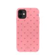 Bubblegum Pink Hearts iPhone 11 Case Online now