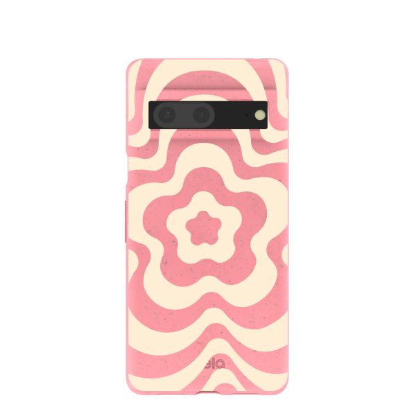 Bubblegum Pink Morning Flower Google Pixel 7 Case Online Sale