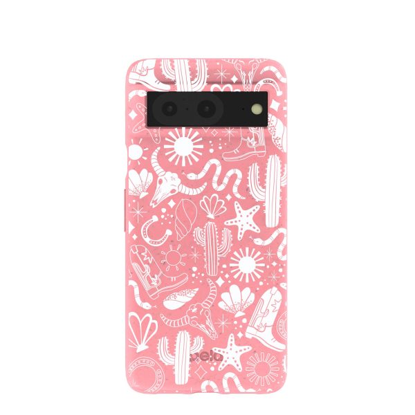 Bubblegum Pink Coastal Rodeo Google Pixel 8 Case Online now