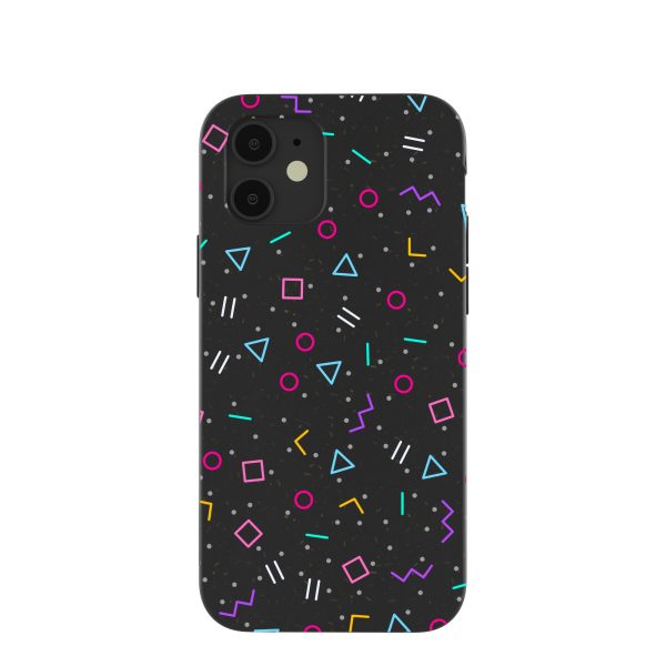 Black Neon Nostalgia iPhone 12  iPhone 12 Pro Case Online Sale