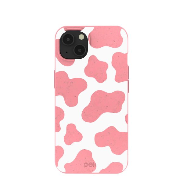 Bubblegum Pink Cow iPhone 13 Case Online now