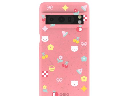 Bubblegum Pink Pretty Picnic Google Pixel 8 Pro Case Cheap