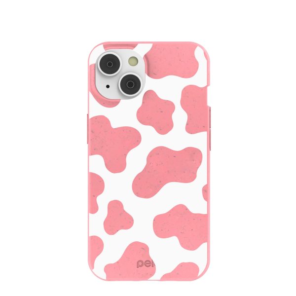 Bubblegum Pink Cow iPhone 14 Case on Sale