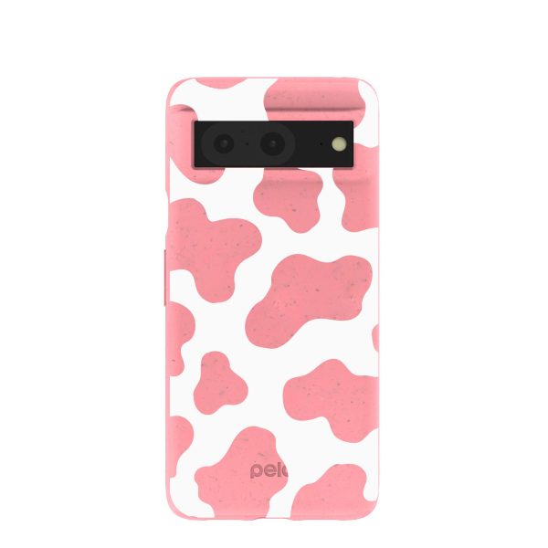 Bubblegum Pink Cow Google Pixel 8 Case Online Sale