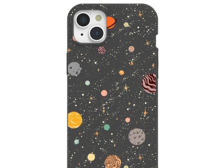 Black Galactic Glow iPhone 15 Plus Case For Discount