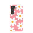 Bubblegum Pink Daisy Samsung Galaxy S24 Case Hot on Sale