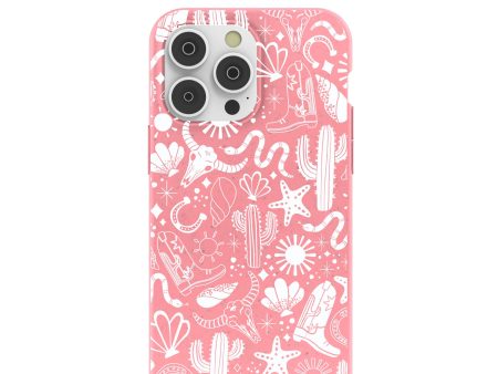 Bubblegum Pink Coastal Rodeo iPhone 14 Pro Max Case Cheap