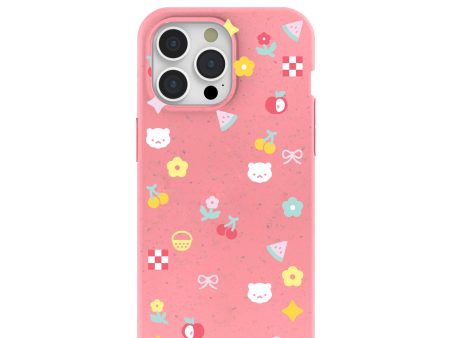 Bubblegum Pink Pretty Picnic iPhone 15 Pro Max Case Supply