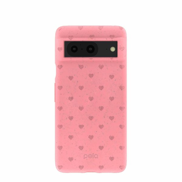 Bubblegum Pink Hearts Google Pixel 8 Case Online