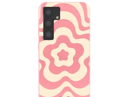 Bubblegum Pink Morning Flower Samsung Galaxy S24 Case Online Hot Sale