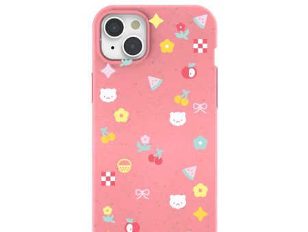 Bubblegum Pink Pretty Picnic iPhone 15 Plus Case Online now