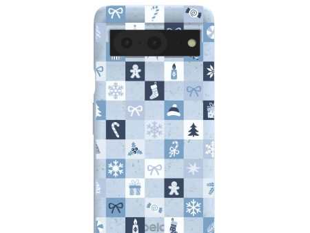 Powder Blue Winter Quilt Google Pixel 8 Case For Cheap