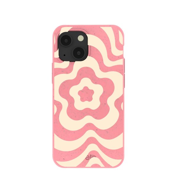 Bubblegum Pink Morning Flower iPhone 13 Mini Case Cheap