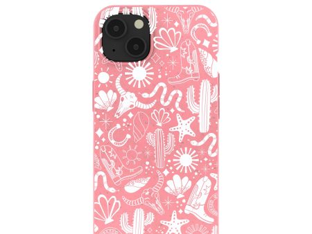 Bubblegum Pink Coastal Rodeo iPhone 13 Case For Cheap