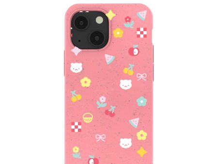 Bubblegum Pink Pretty Picnic iPhone 13 Mini Case For Discount