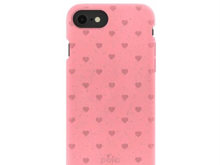 Bubblegum Pink Hearts iPhone 6 6s 7 8 SE Case Online