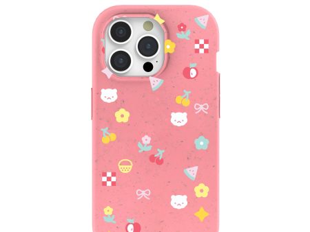 Bubblegum Pink Pretty Picnic iPhone 15 Pro Case Discount