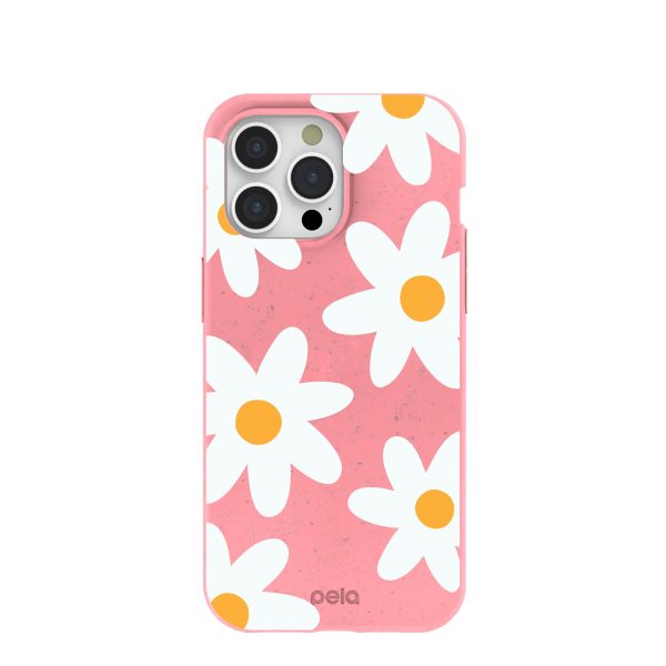 Bubblegum Pink Daisy iPhone 15 Pro Max Case Discount