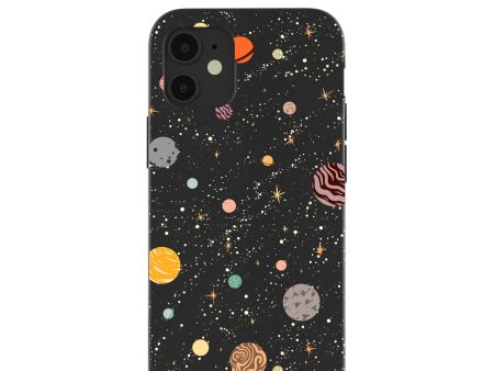 Black Galactic Glow iPhone 12 Mini Case Cheap