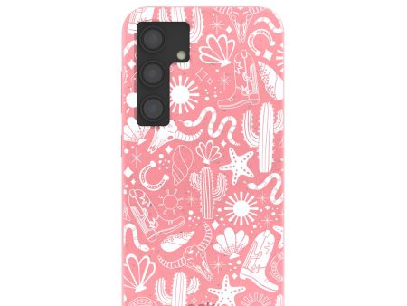 Bubblegum Pink Coastal Rodeo Samsung Galaxy S24 Case Cheap