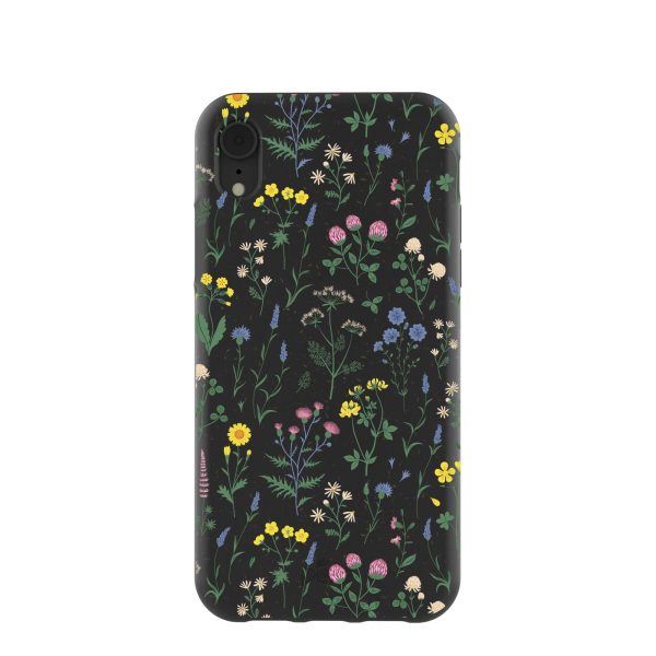 Black Shadow Blooms iPhone XR Case Fashion