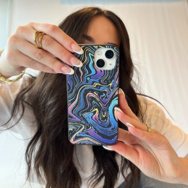 Black Galaxy Swirls Google Pixel 6a Case For Cheap